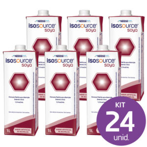 24 Unid. Isosource Soya  Baunilha 1Litro (R$ 26,09 cada)