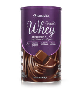 COMPLETE WHEY  CHOCOLATE SUÍÇO 450g – Sanavita