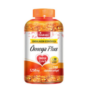 Ômega Plus (1250 mg) – 180 Cáps. Softgel + 30 Grátis – Tiaraju